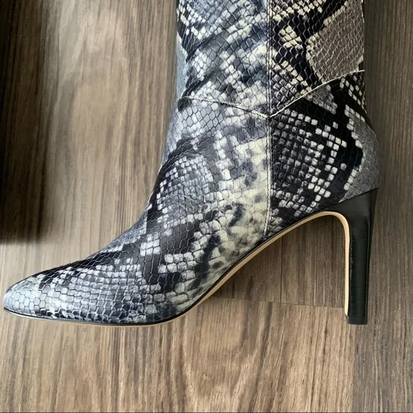 Marc Fisher NWT Zadia2 Animal Print Knee Heeled Boots - Picture 4 of 14